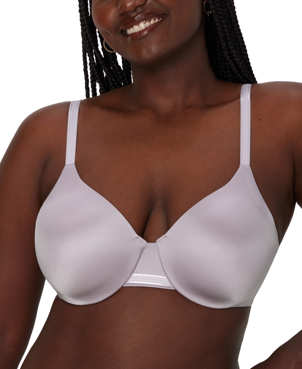 Bali One Smooth U Concealing And Shaping Underwire Bra 3w11 In Purple Iris