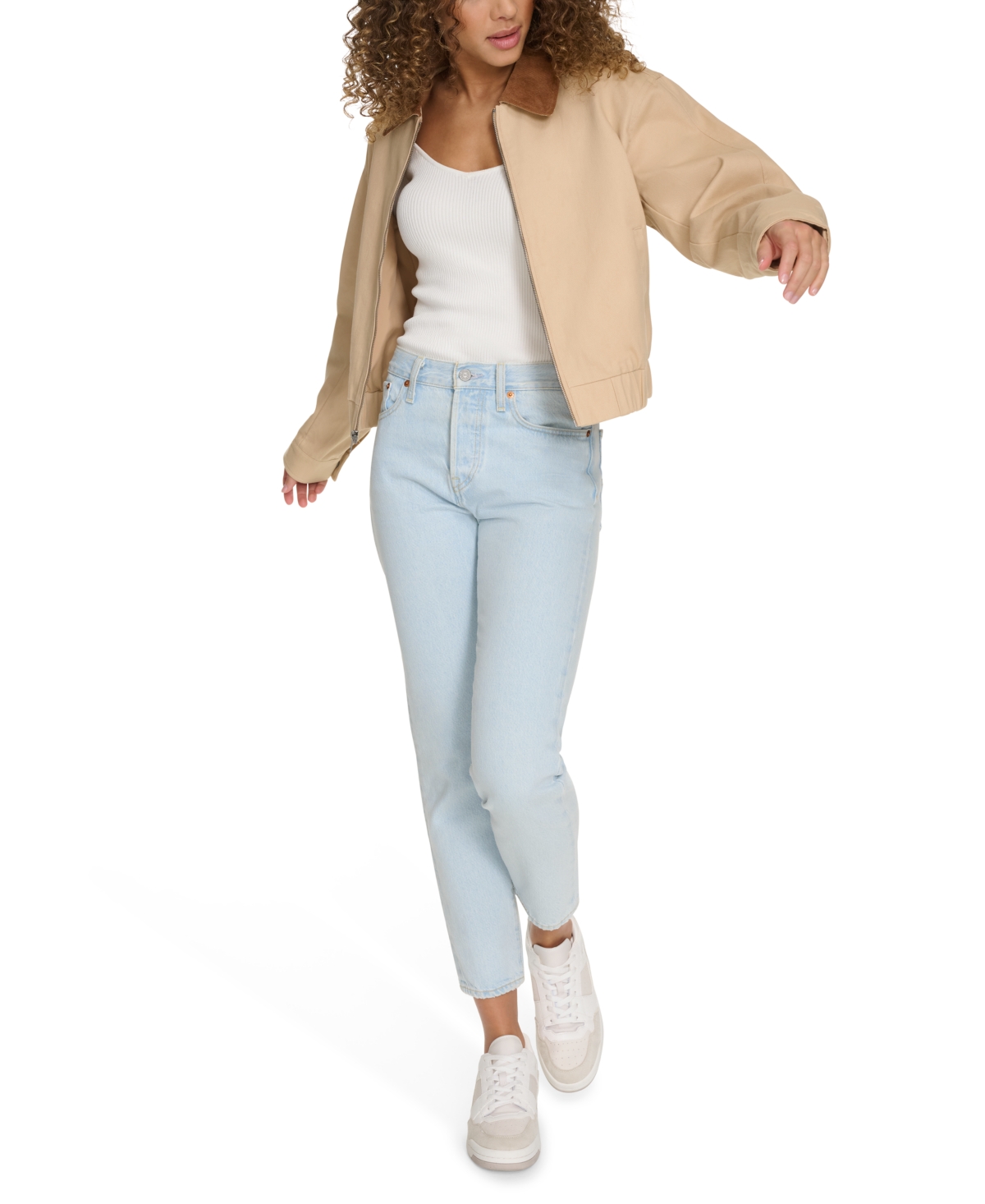 Levi's Laydown Collar Jacket In Tan