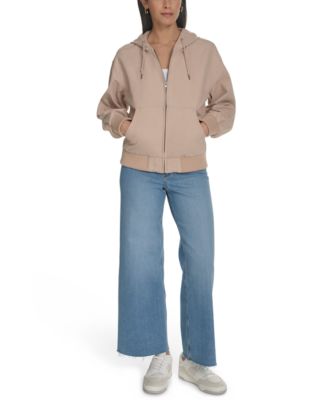 Women's Relaxed Hooded Bomber Jacket