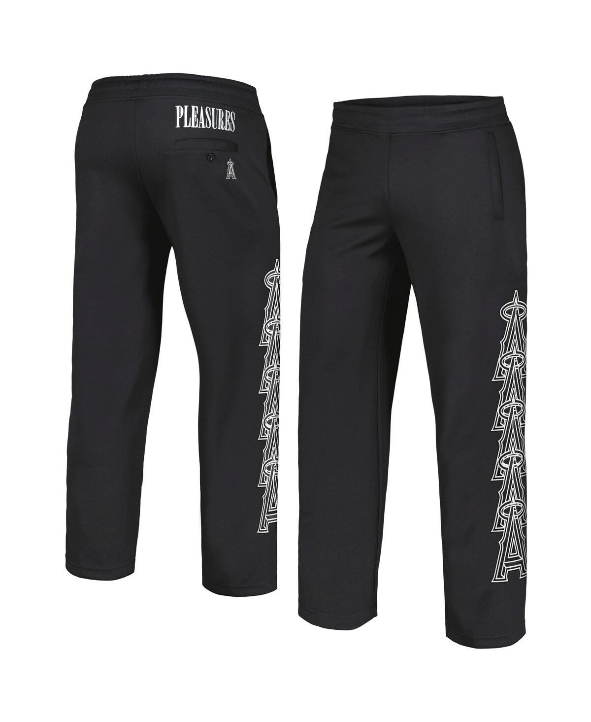 Men's Black Los Angeles Angels Pitcher Track Pants - Black