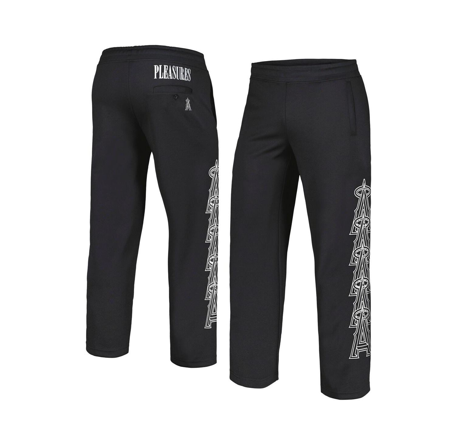 Men's Black Los Angeles Angels Pitcher Track Pants