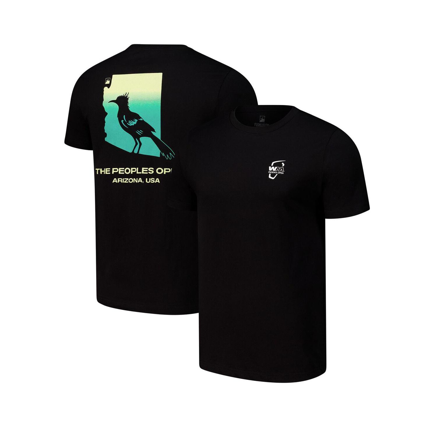 Men's and Women's Black WM Phoenix Open Arizona Runner T-Shirt