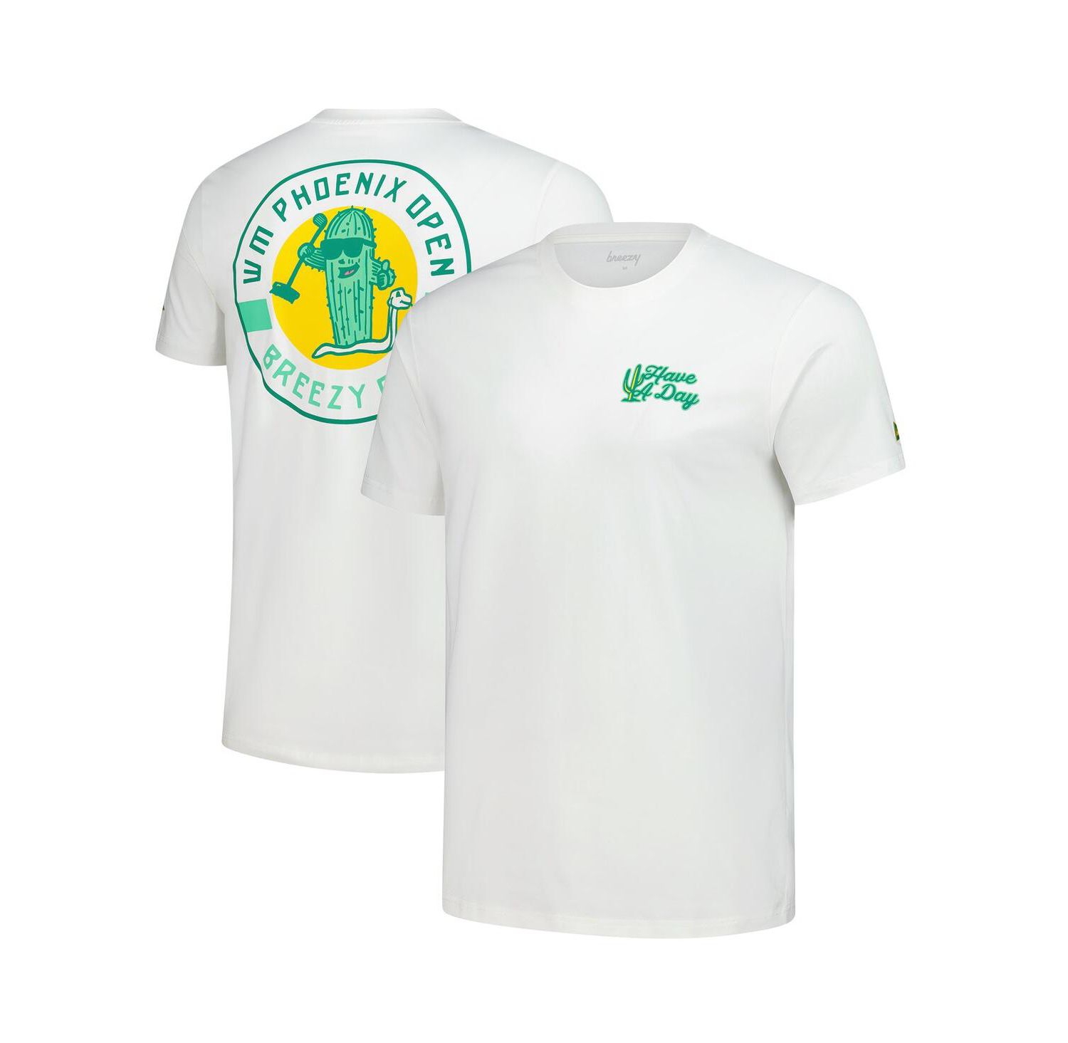 Men's Cream WM Phoenix Open Cactus Crest T-Shirt