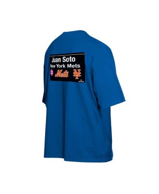 Men's Juan Soto Blue New York Mets Sign Player T-Shirt