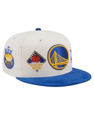 Men's Cream Golden State Warriors Two-Tone 9FIFTY Snapback Hat