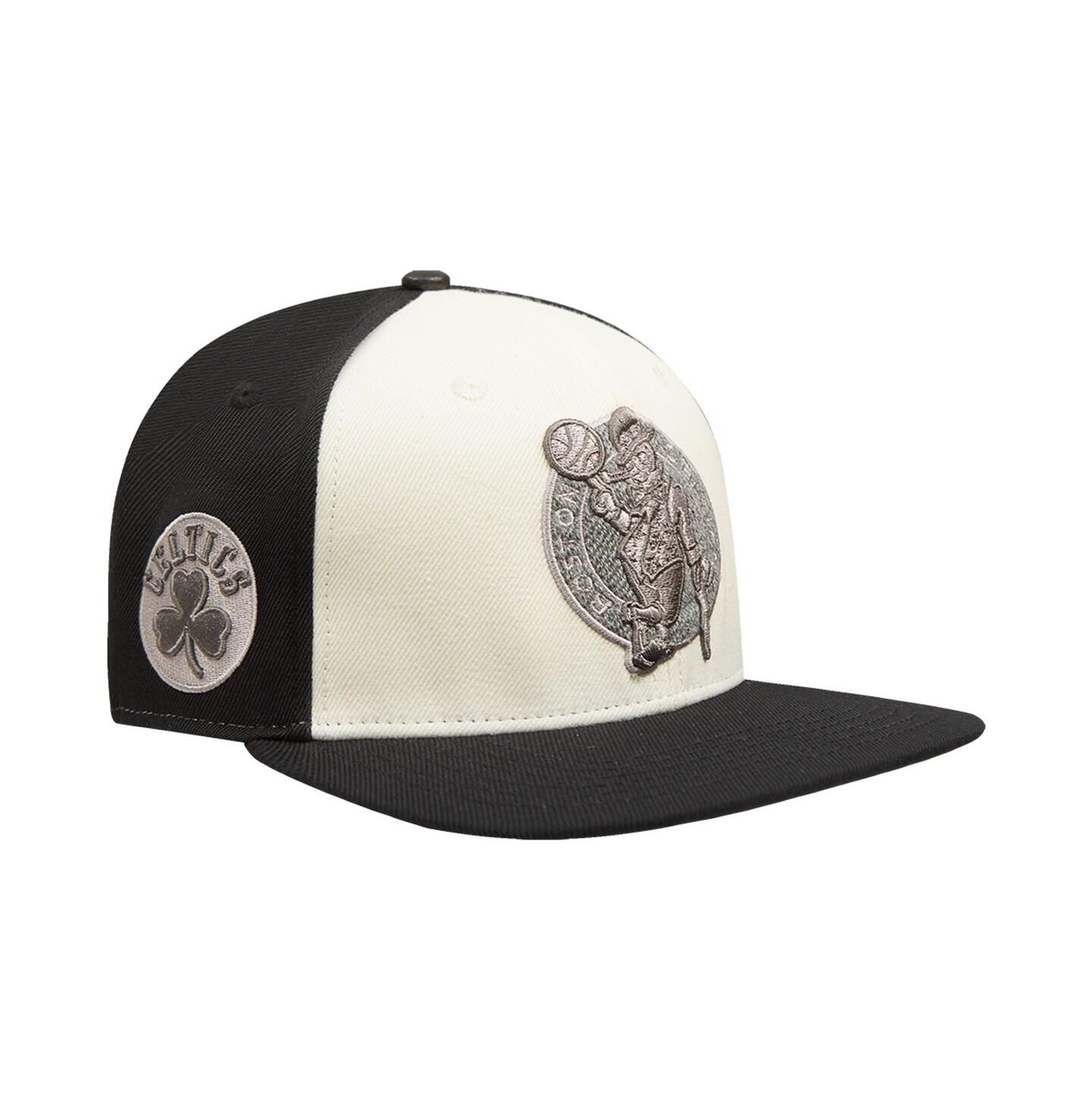 Мужская кепка Pro Standard Cream Boston Celtics French Terry Snapback Hat — фото 1