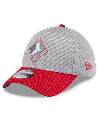 New Era - Men's Gray/Red Chicago White Sox 2025 Batting Practice 39THIRTY Flex Hat