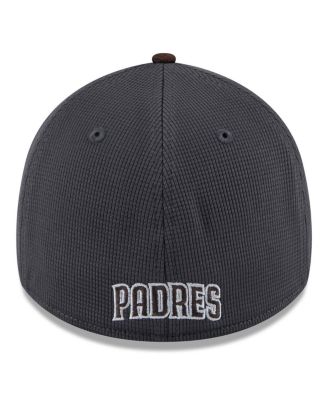 Men's Gray/Brown San Diego Padres 2025 Batting Practice 39THIRTY Flex Hat