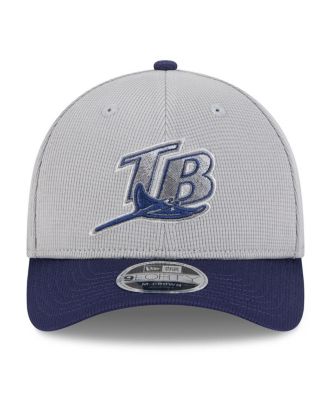 Men's Gray/Navy Tampa Bay Rays 2025 Batting Practice 9FORTY M-Crown Adjustable Hat
