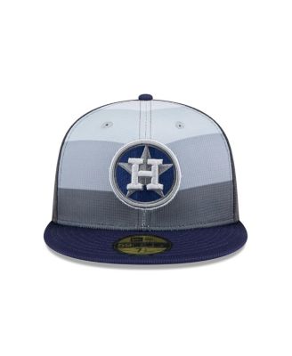 Men's Gray/Navy Houston Astros 2025 Batting Practice 59FIFTY Fitted Hat