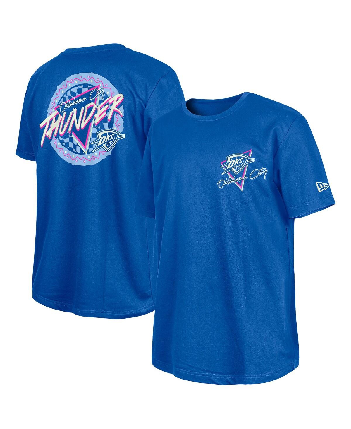 NEW ERA BLUE OKLAHOMA CITY THUNDER GLOW-IN-THE-DARK T-SHIRT 