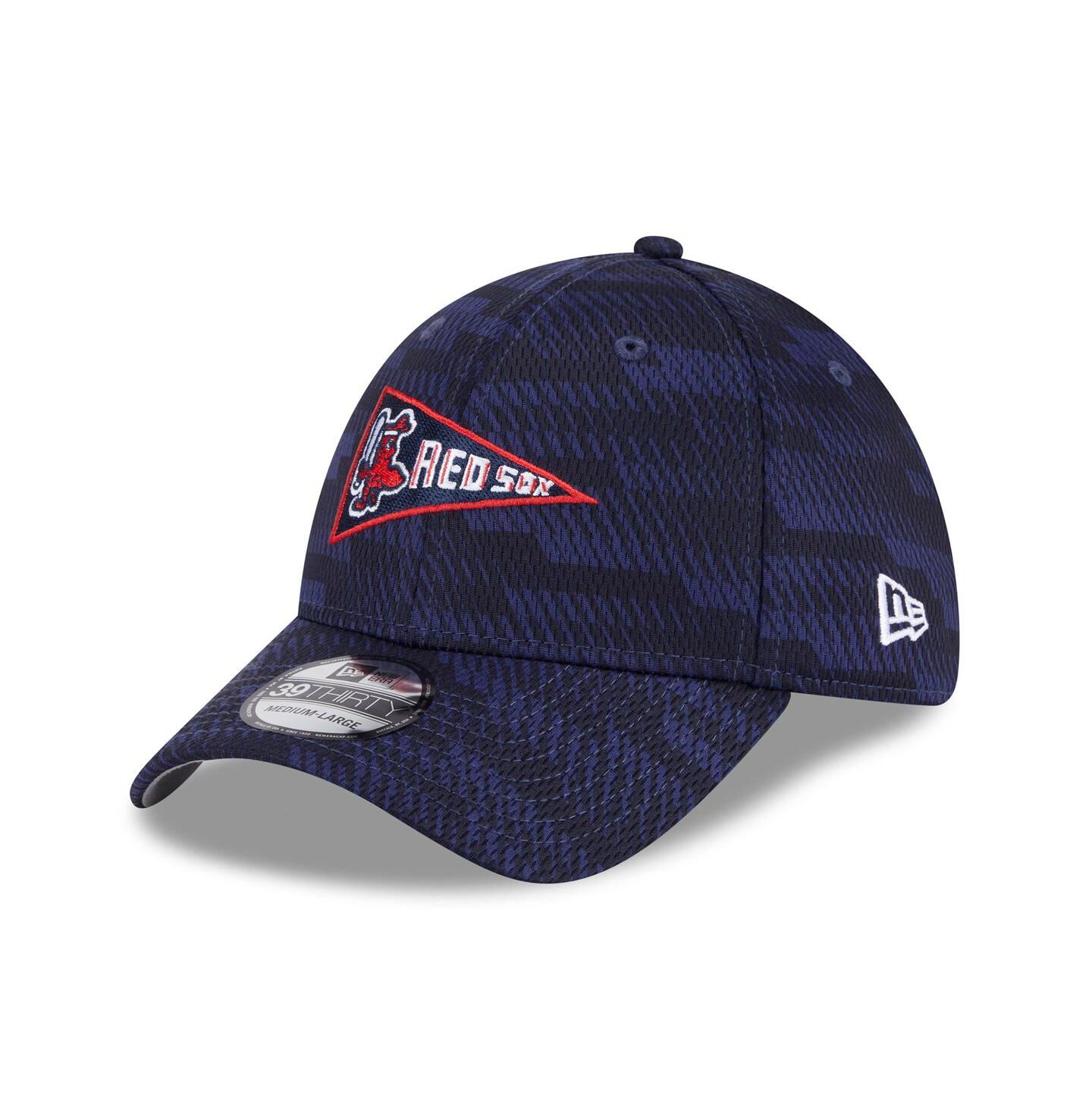 Мужская кепка New Era Navy Boston Red Sox 2025 MLB Clubhouse 39THIRTY Flex Hat — фото 1