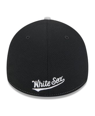 Men's Black/Gray Chicago White Sox 2025 MLB Clubhouse 39THIRTY Flex Hat
