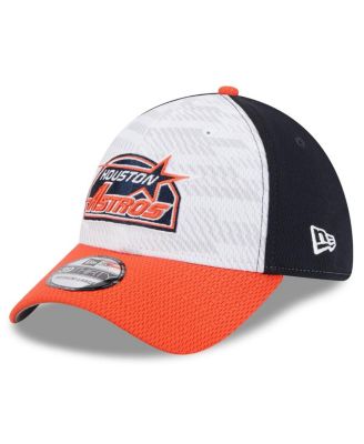 New Era - Men's Navy/Orange Houston Astros 2025 MLB Clubhouse 39THIRTY Flex Hat