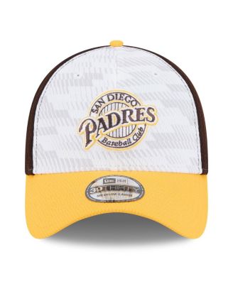 Men's Brown/Gold San Diego Padres 2025 MLB Clubhouse 39THIRTY Flex Hat