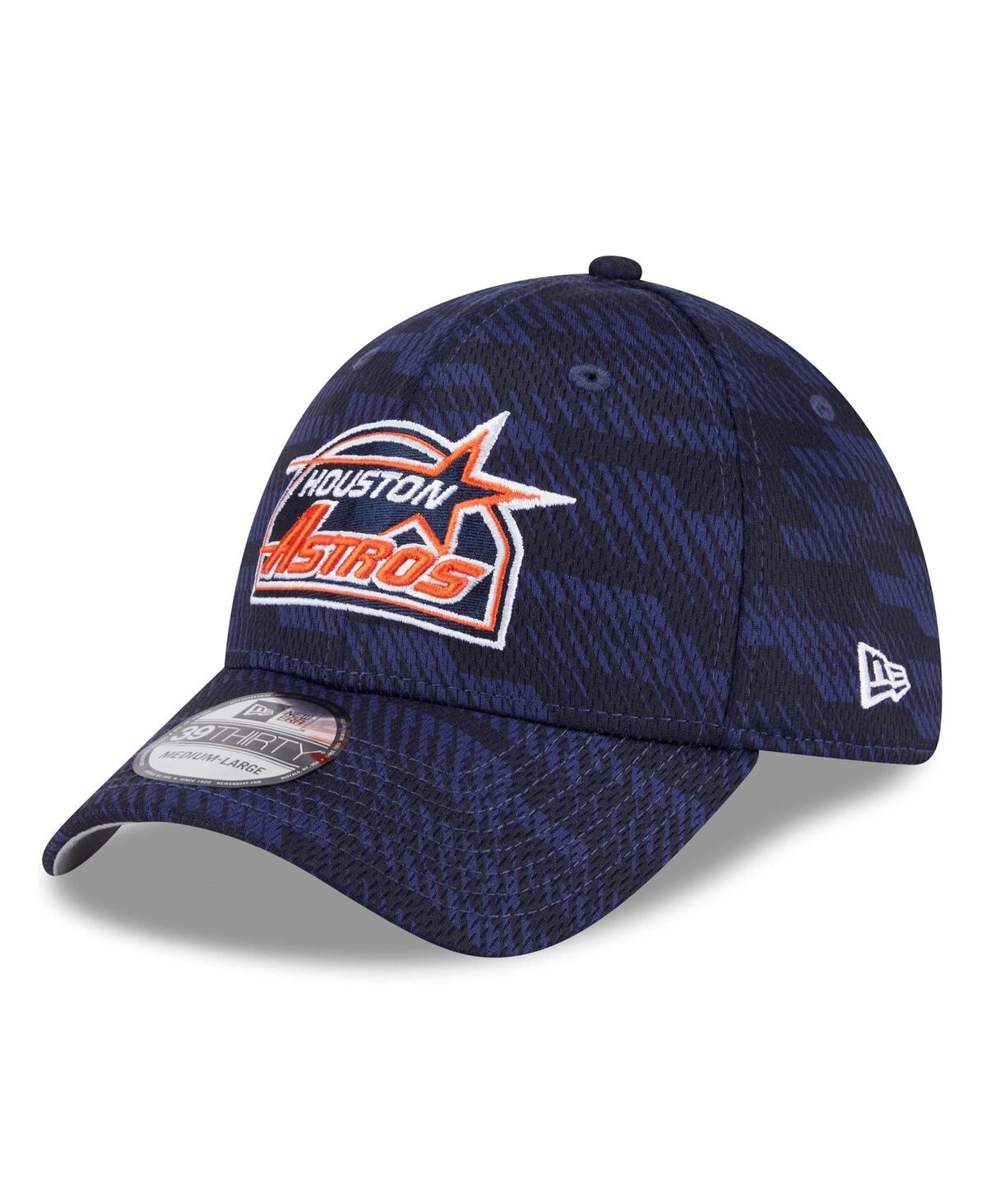 NEW ERA MEN'S NAVY HOUSTON ASTROS 2025 MLB CLUBHOUSE 39THIRTY FLEX HAT 