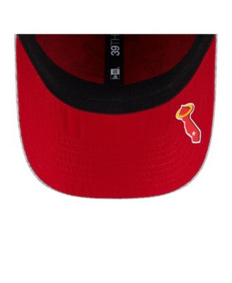 Men's Gray Los Angeles Angels 2025 MLB Clubhouse 39THIRTY Flex Hat