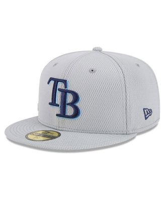 Men's Gray Tampa Bay Rays 2025 MLB Clubhouse 59FIFTY Fitted Hat