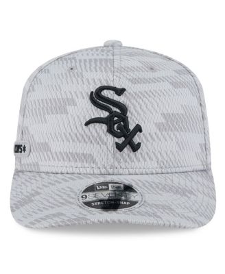 Men's Gray Chicago White Sox 2025 MLB Clubhouse 9SEVENTY Stretch-Snap Hat
