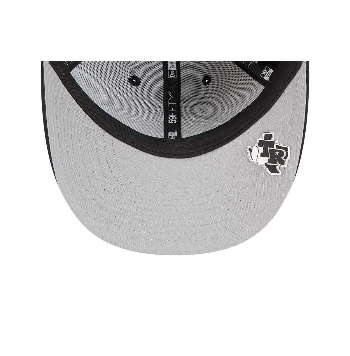 New Era Men's Black Texas Rangers 2025 Mlb Clubhouse Low Profile 59fifty Fitted Hat In Black
