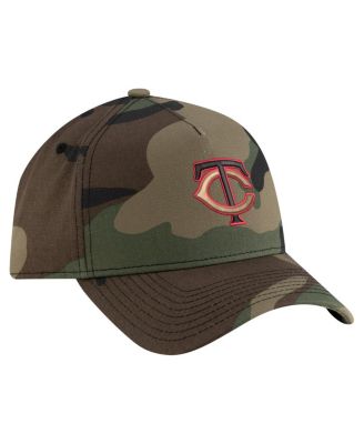 Men's Camo Minnesota Twins Woodland Team Pop 9FORTY A-Frame Adjustable Hat