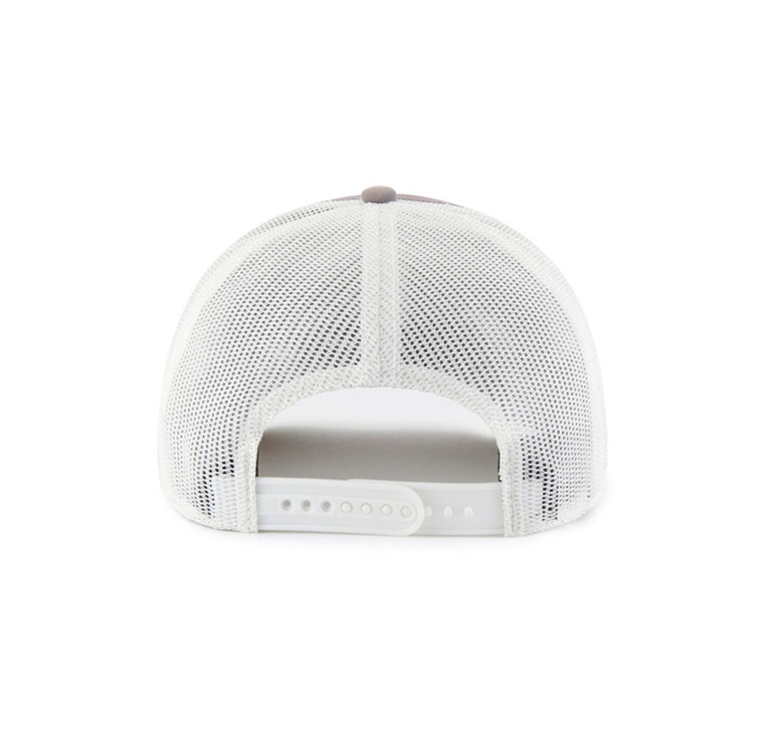Men's Gray/White Atlanta Braves Tide Sweep Rope Trucker Adjustable Hat