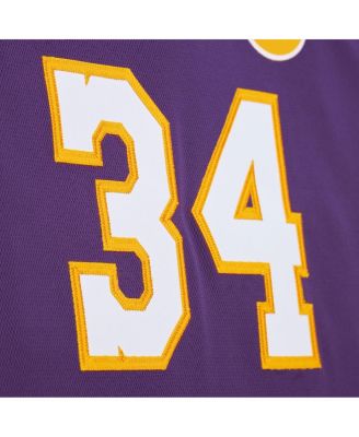 Men's Shaquille O'Neal Purple Los Angeles Lakers 2000 NBA All-Star Game Authentic Jersey