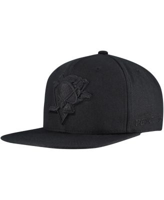 Mitchell & Ness - Men's Black Pittsburgh Penguins Soul Strike Cultivated-Pearl Tonal Snapback Hat