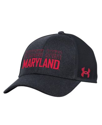 Under Armour - Men's Black Maryland Terrapins 2024 Sideline Blitzing Trucker Adjustable Hat