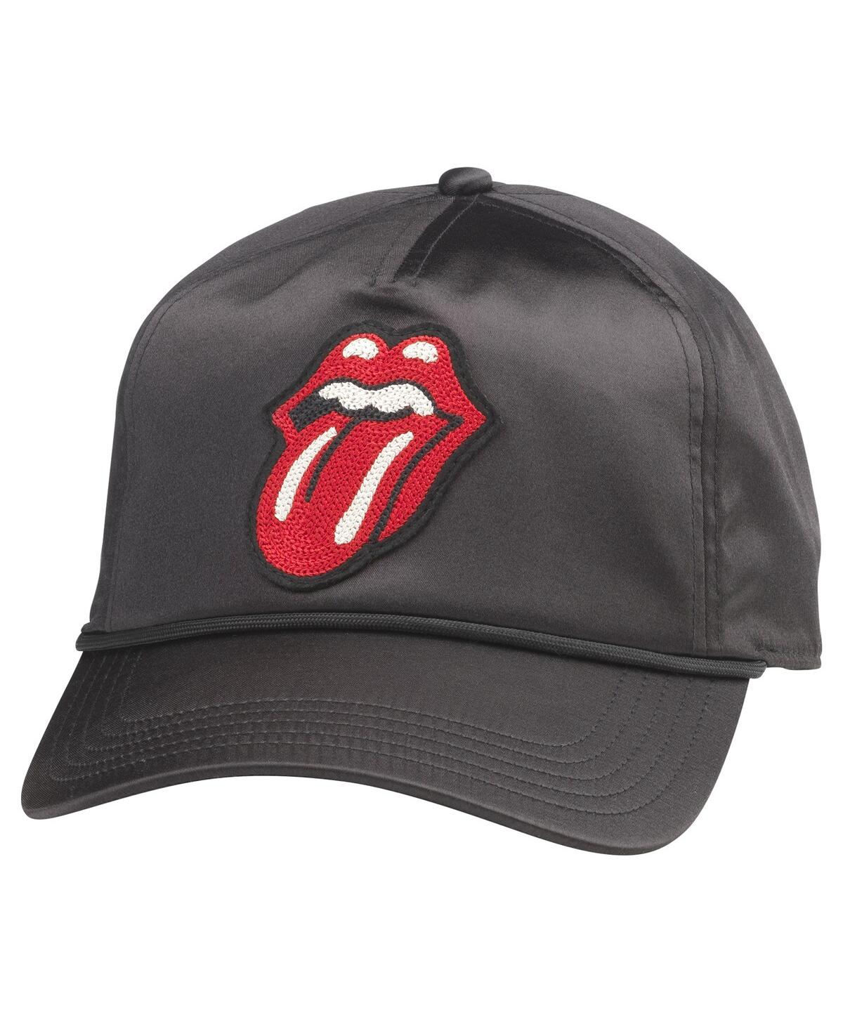 AMERICAN NEEDLE MEN'S BLACK ROLLING STONES BLAZER ADJUSTABLE HAT 