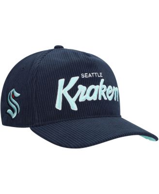 '47 Brand - Men's Navy Seattle Kraken Crosstown Corduroy Hitch Adjustable Hat