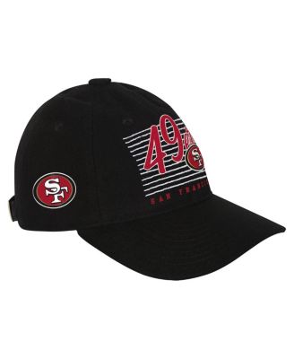 Outerstuff - Big Boys and Girls Black San Francisco 49ers Retro Wooly Adjustable Hat