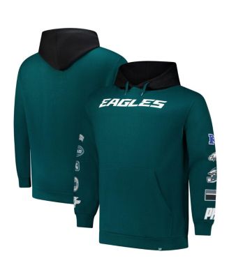 Fanatics - Men's Green Philadelphia Eagles Big Tall Patched Out Pullover Hoodie