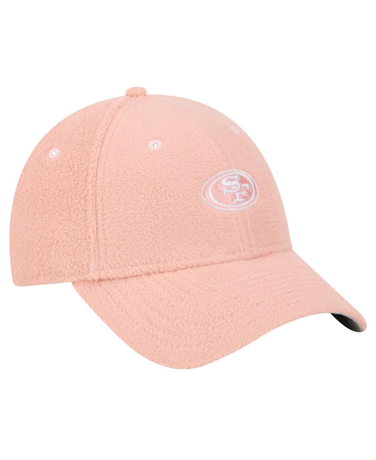 New Era Women's Light Pink San Francisco 49ers Cozy Sherpa 9forty Adjustable Hat In Light Pink