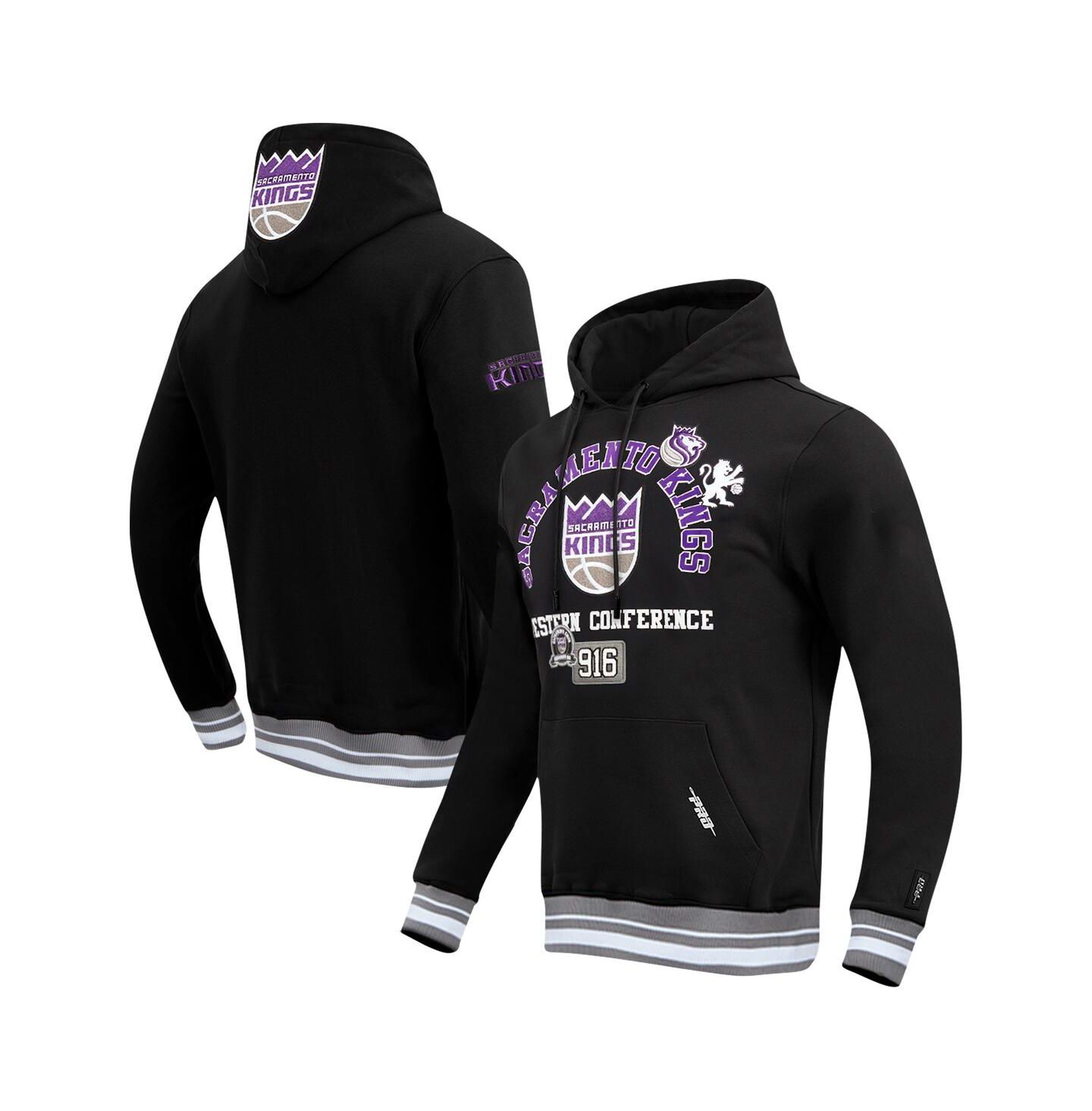 Мужское худи Pro Standard Black Sacramento Kings Area Code Pullover — фото 1