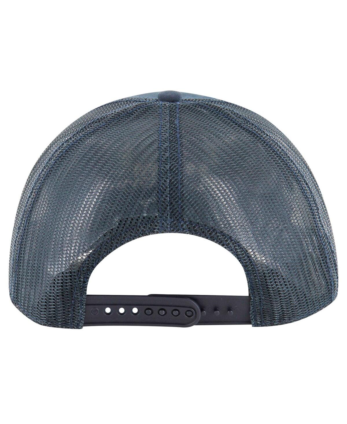 47 Brand Men's Navy Michigan Wolverines Pitstop Trucker Adjustable Hat In Navy