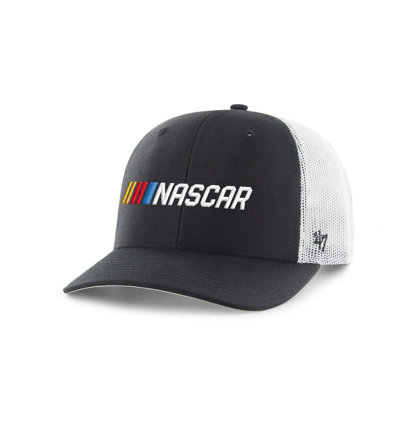 Мужская кепка '47 Brand Black NASCAR Trucker Adjustable Hat — фото 1