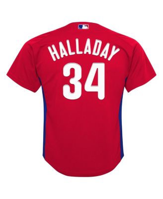 Preschool Roy Halladay Red Philadelphia Phillies Cooperstown Collection Mesh Batting Practice Jersey
