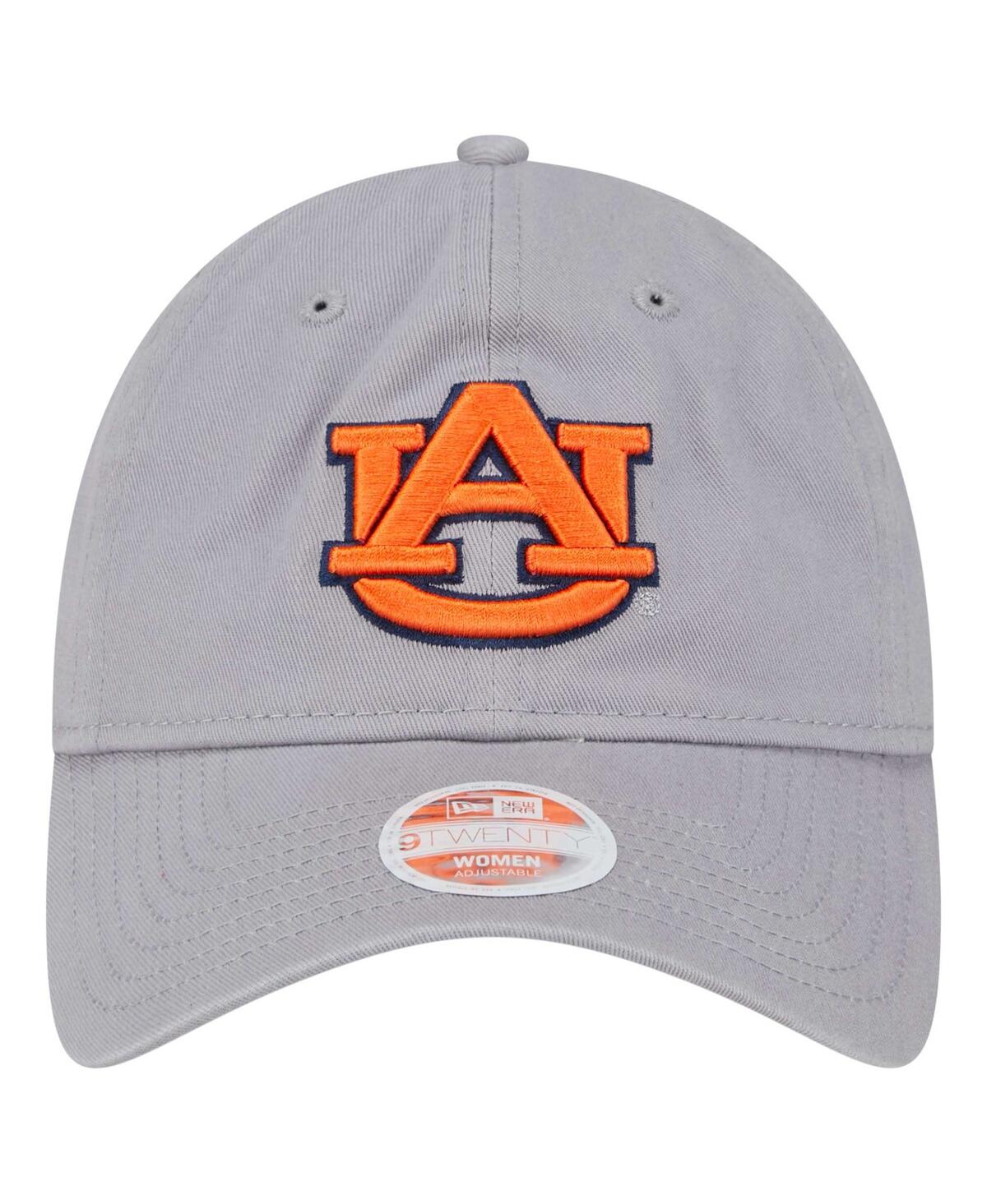New Era Women's Gray Auburn Tigers Logo 9twenty Adjustable Hat In Gray
