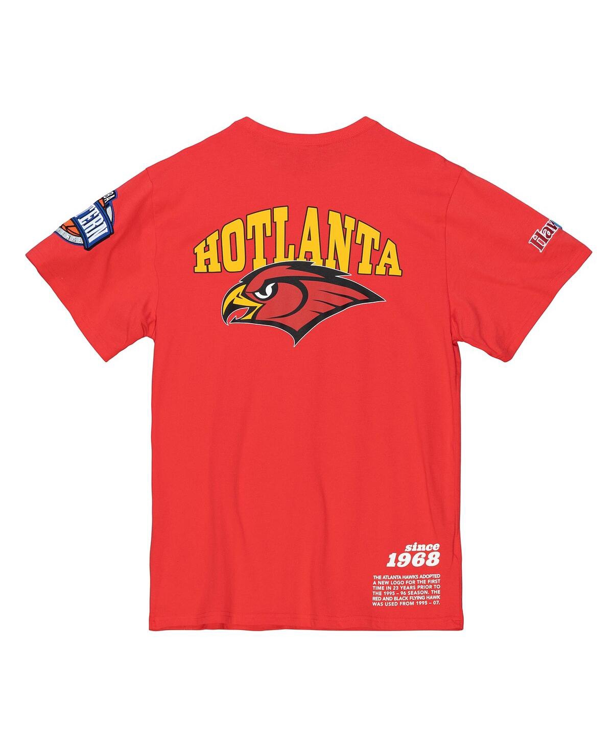 Mitchell & Ness Men's Red Atlanta Hawks Team Origins T-shirt In Red