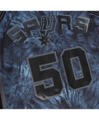 Men's David Robinson Black San Antonio Spurs Hardwood Classics 1998/99 Tie-Dye Swingman Jersey