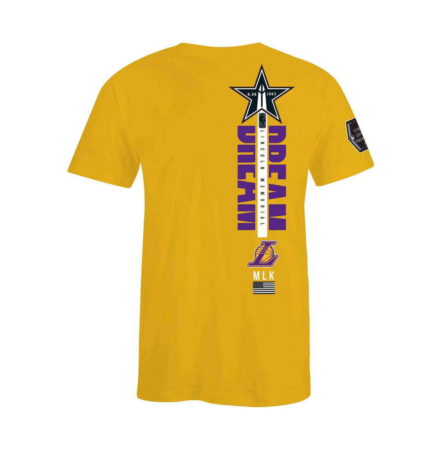 Футболка FISLL x Black History Collection Gold Los Angeles Lakers — фото 2