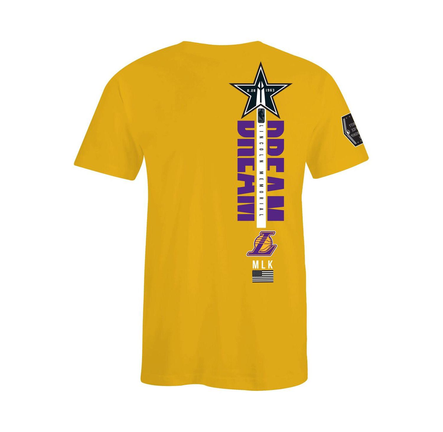 x Black History Collection Men's and Women's Gold Los Angeles Lakers T-Shirt