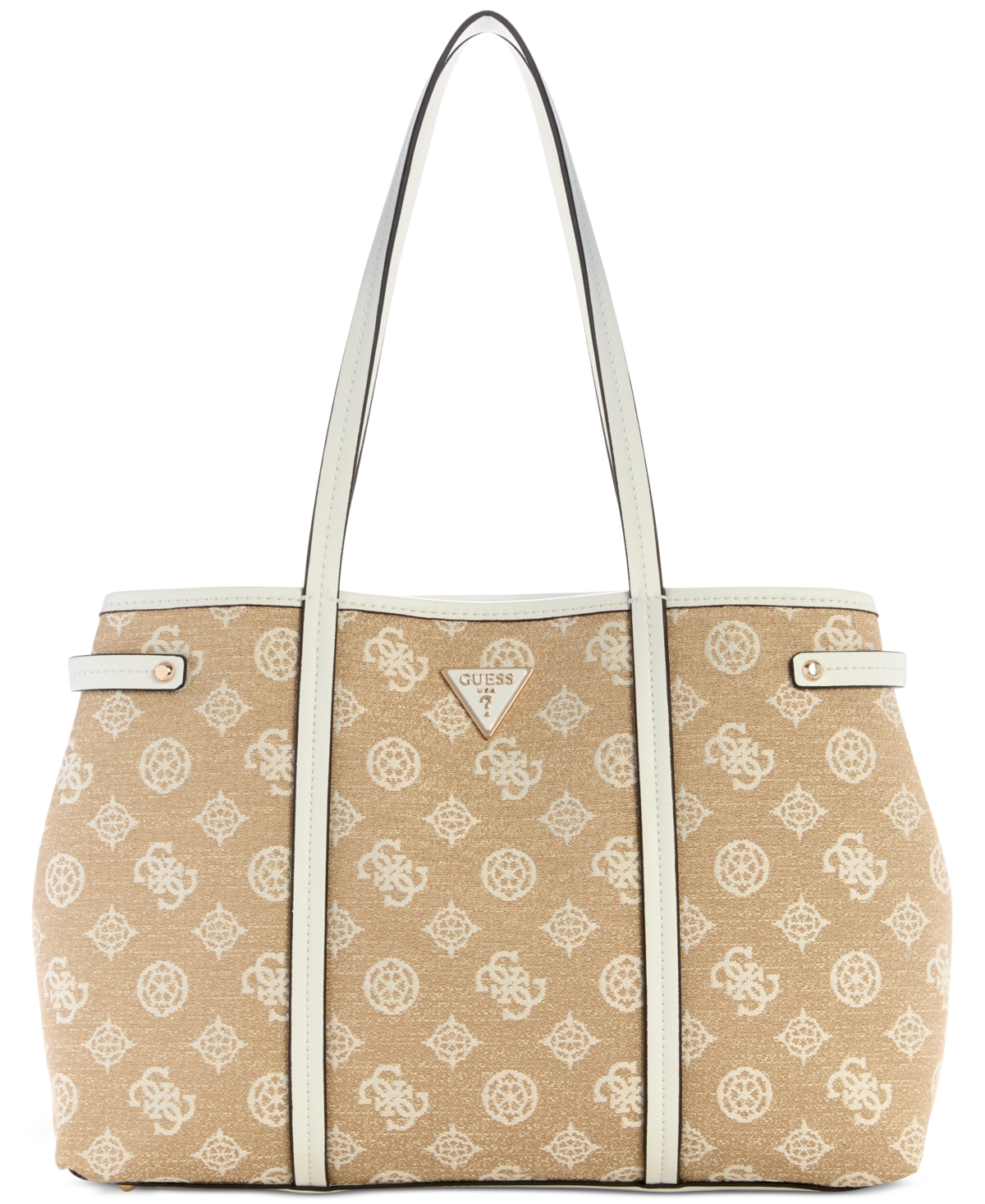 Beyza Large Girlfriend Tote Bag - White Logo