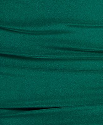 Juniors' Rhinestone-Strap Lace-Up-Back Gown