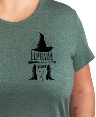 Trendy Plus Size Wicked Elphaba Graphic Crew Neck T-Shirt