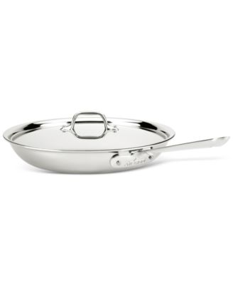 Stainless Steel 12" Covered Fry Pan