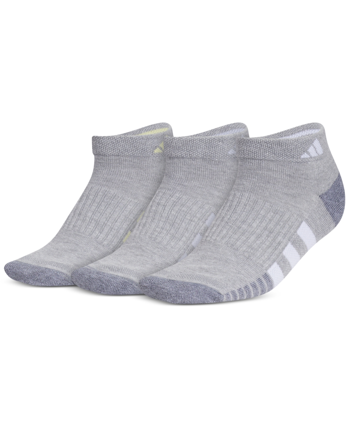 Women's 3-Pk. Cushioned 3.0 Low Cut Socks 5159142A - Cool Light Heather/powder Yellow/violet