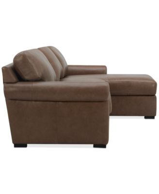 Radley Roll Arm 104" 3-Pc. Leather Sectional, Exclusively at Macy's