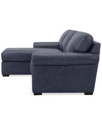 Radley Roll Arm 104" 3-Pc. Leather Sectional